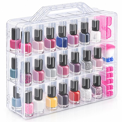 Nail polish organizer case - polish,